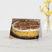 Cheesecake Kaart (Gele Bloem)