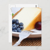Cheesecake met fruit briefkaart (Voorkant / Achterkant)