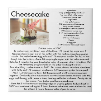 Cheesecake Recipe Kitchen Tile Tegeltje