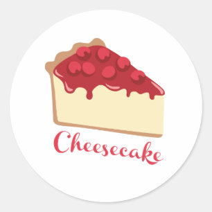 Cheesecake Ronde Sticker