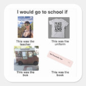 Cheesecake School sticker (Voorkant)