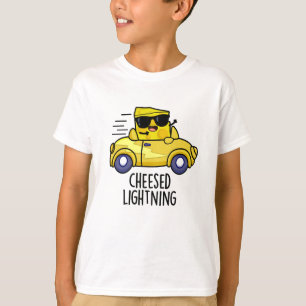 Cheesed Lightning Funny Cheese Pun T-shirt