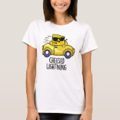 Cheesed Lightning Funny Cheese Pun T-shirt (Voorkant)
