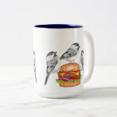 Cheesehamvogel Tweekleurige Koffiemok (Voorkant rechts)