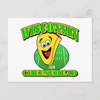 CheeseHead-Cartoon Briefkaart