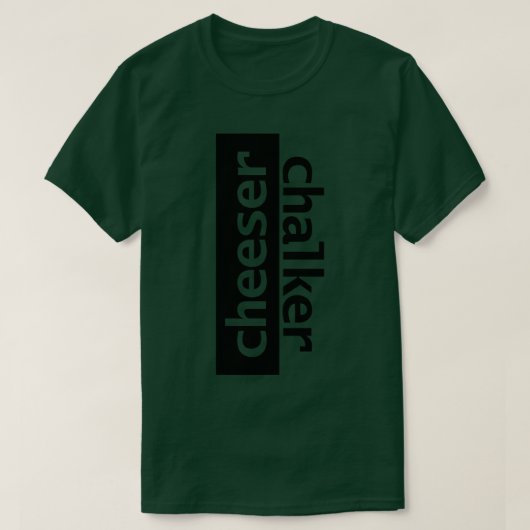 Cheeser Typografie T-shirt (Design voorkant)