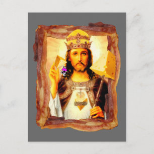 Cheesus Bacon Christus Briefkaart