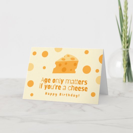 Cheesy Birthday Kaart (Voorkant)