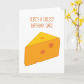 Cheesy Birthday Kaart (Gele Bloem)