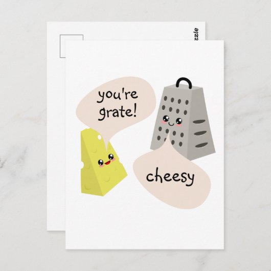 Cheesy Briefkaart (Voorkant / Achterkant)