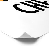 Cheesy Burger Grappige Voedsel Puns Poster (Hoek)