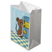 Cheesy Heart Mouse Medium Cadeauzakje (Voorkant Gekanteld)