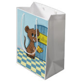 Cheesy Heart Mouse Medium Cadeauzakje (Achterkant Gekanteld)