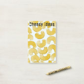 Cheesy Ideas Macaroni Pun Post-it® Notes (Op bureau)