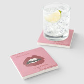 Cheesy Lines for Valentine's Coaster Stenen Onderzetter (Zijkant)