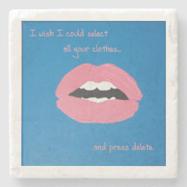 Cheesy Lines for Valentine's Stenen Onderzetter