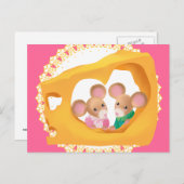 Cheesy Love Briefkaart (Voorkant / Achterkant)