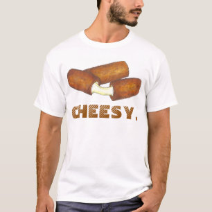 CHEESY Mozzarella Cheese Sticks Junk Food T-shirt
