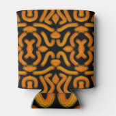 Cheesy Noodle Doodle Art Mirrored Image Pattern Blikjeskoeler (Achterkant)