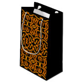 Cheesy Noodle Doodle Art Mirrored Image Pattern Klein Cadeauzakje (Achterkant Gekanteld)