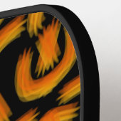 Cheesy Noodle Doodle Art Mirrored Image Pattern Pickleball Paddle (Links Detail)