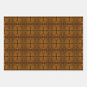 Cheesy Noodle Doodle Art Symmetrical Lined Pattern Inpakpapier Vel (Voorkant 2)