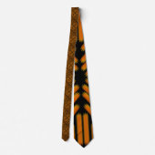 Cheesy Noodle Doodle Art Symmetrical Lined Pattern Stropdas (Achterkant)