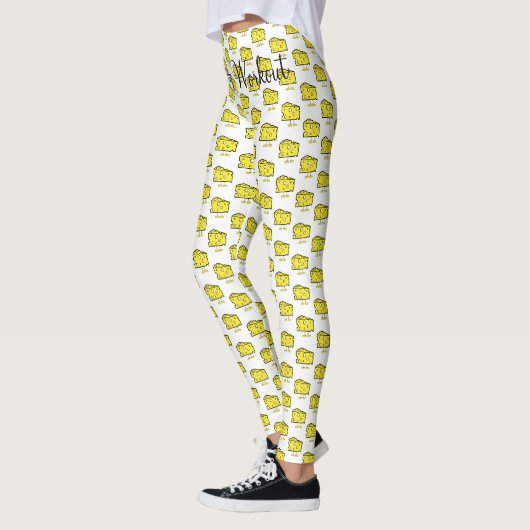 Cheesy Workout Witte Leggings (Links)