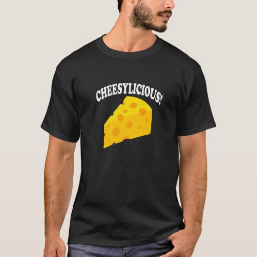 Cheesylicious Eating Cheese Cheesemaker T-shirt (Voorkant)
