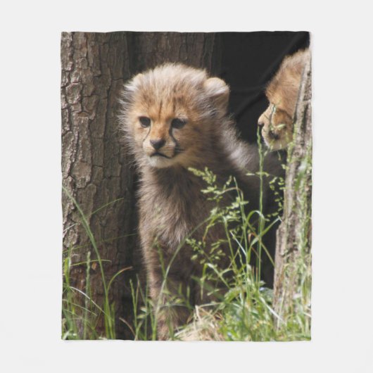 Cheetah 005 fleece deken (Voorkant)