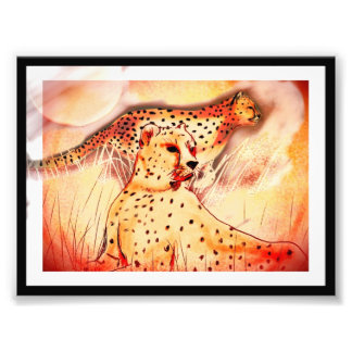 Cheetah 5x7 afdrukken foto afdruk