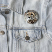 Cheetah-8934e-Bfram Ronde Button 5,7 Cm (In situ)