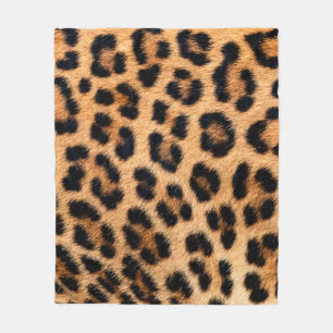Cheetah afdrukstructuur fleece deken