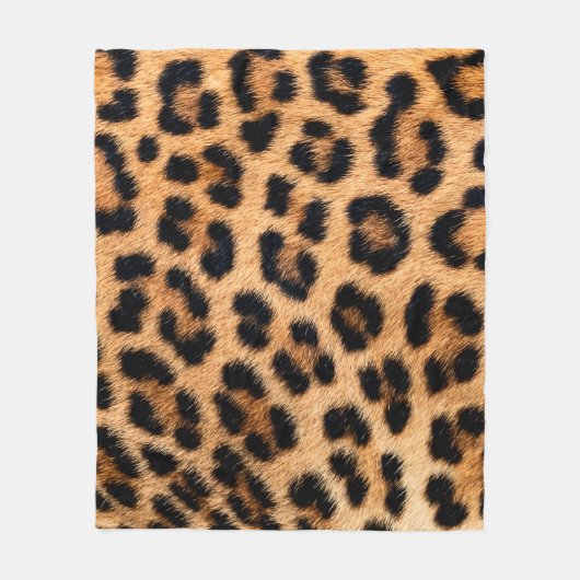 Cheetah afdrukstructuur fleece deken (Voorkant)