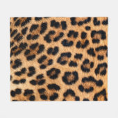 Cheetah afdrukstructuur fleece deken (Voorkant (Horizontaal))