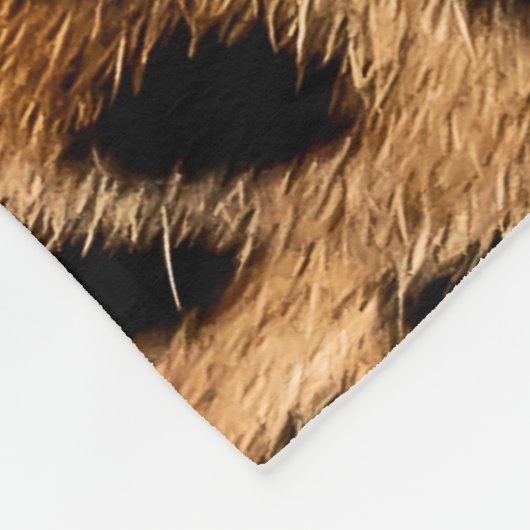 Cheetah afdrukstructuur fleece deken (Hoek)