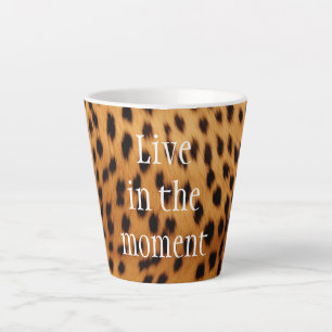 Cheetah Animal Fur Latte Mok