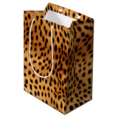 Cheetah Animal Fur Medium Cadeauzakje (Achterkant Gekanteld)