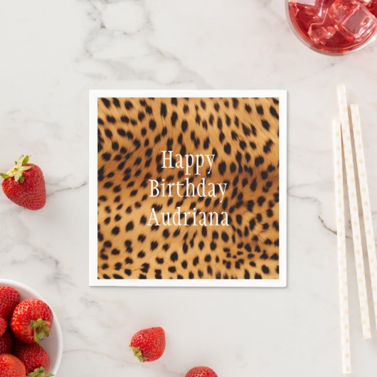 Cheetah Animal Fur Servet (Insitu)