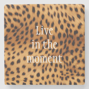 Cheetah Animal Fur Stenen Onderzetter