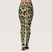 Cheetah animal léopard Brown Leggings (Dos)