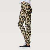 Cheetah animal léopard Brown Leggings (Gauche)