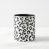 Cheetah Animal Print in zwart-wit Mok (Midden)