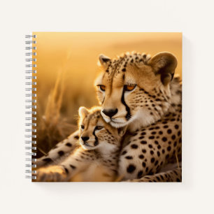 Cheetah Animal Wild Beauty Freedom Wilderness Art Notitieboek