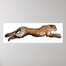 Cheetah Art Poster