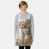 Cheetah Baby en mam Schort (Gedragen)