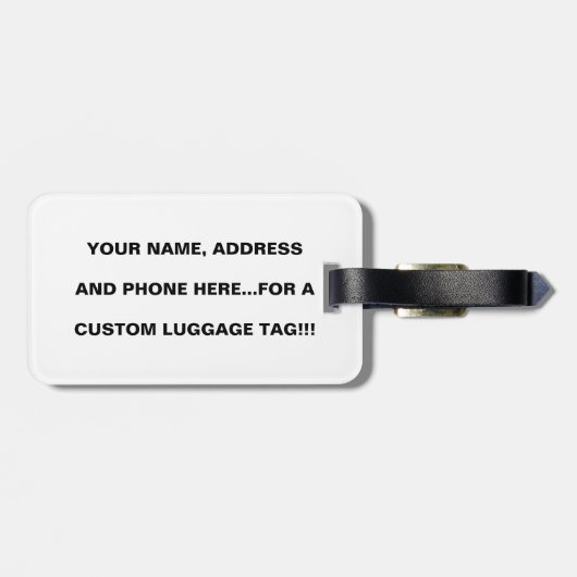 Cheetah Bagagelabel (Achterkant horizontaal)