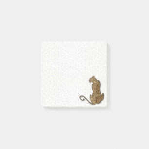 Cheetah Big Cat met vervaagde dierenprint Post-it® Notes