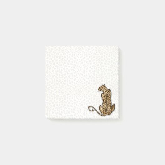 Cheetah Big Cat met vervaagde dierenprint Post-it® Notes (Voorkant)