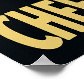 Cheetah Blitz Comic Style Speed Chase Poster (Hoek)